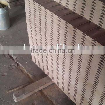 Slatwall Panel for shelf -slot mdf wall with aluminium strips