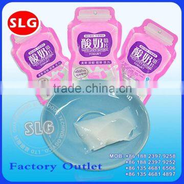 Sour milk drink yogurt slice