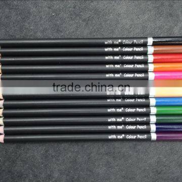 12c 7 Inch High Quality Color Dipped Matt Black Round Bar Color Pencil photo-5