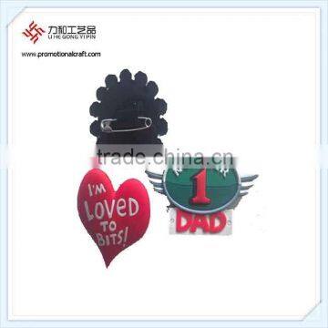 Fancy Heart Flower Rubber Brooch Bouquet For Women