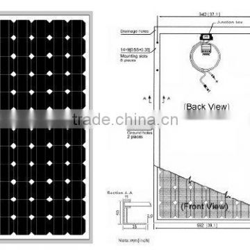 Monocrystalline silicon solar panel