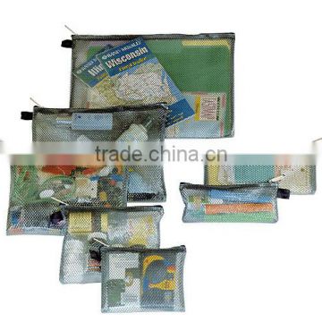 Set of 7 Packing Envelopes PVC mesh travel bag