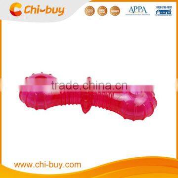 Training Indestructible Durable Pink Study Toy Dumbbell Dog Toy Free Shipping on order 49usd