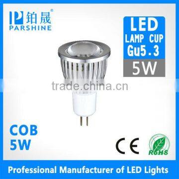 China New Product Mini led spotlight COB 5w Gu5.3 led spotlight dimmable