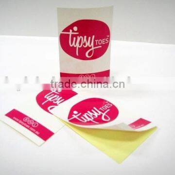 factory printed adhesive labels for commercial products