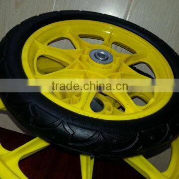 12 inch rubber wheel with plastic rim used for toys