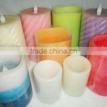 colorful pillar soy wax candle, hot sale candle