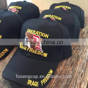 Basic 6 Panels Brush 100% Cotton Baseball Cap photo-2