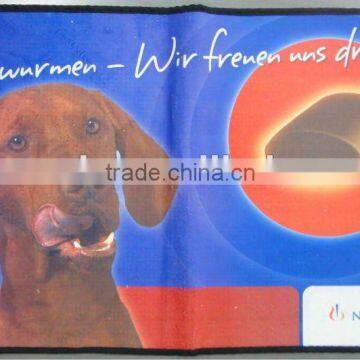 realistic dog design printed outdoor mat