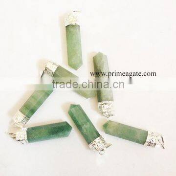 Green Aventurine Pencil Pendants