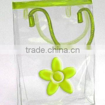 Beautiful green PVC bag./PVC handbag/ PVC gift bag