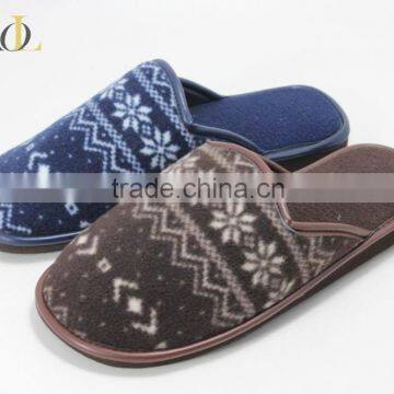 classic fannel upper comfortable soft warm cement construction men indoor slipper