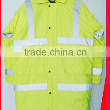 factory price cheap men reflective clothes high visibility winter safety jacket