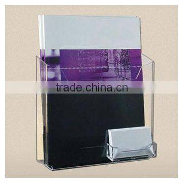 Clear Destop Acrylic File Holder With Name Card Holder ZL05