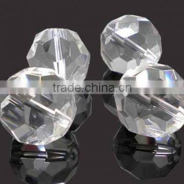 faceted glass crystal rondelle round beads jewelry bead