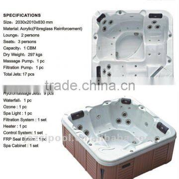 JAZZI Five Person Outdoor Spa Faucet Massage Spa SKT329B photo-4