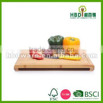 High quality new design bamboo chopping board with holder,chopping board wholesale