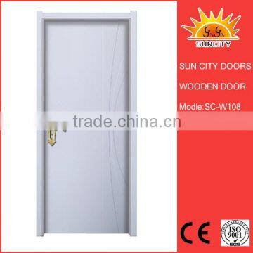 Wooden double panel doors design SC-W108