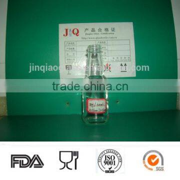 50ml clear whisky glass bottle