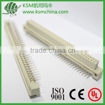 Eurocard connector female r/a 2 row 64 pin