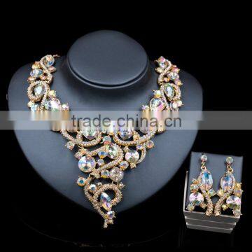 Haniye 2016 african Necklace Earring Set Jewerly Display Set For Wedding