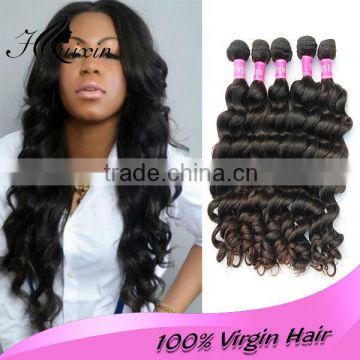 wholesale 100% High quality peruvian virgin hair natural color human peruvian natural wave hair