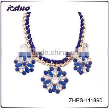 2016 fashion jewelry wholesale,Woven statement necklace