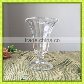 150ml trumpet glass ice cream cup cold drink sundae glass bowl with stand