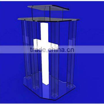 Unassembled Acrylic/lectern/pulpit/lucite/plexiglass/podium/led