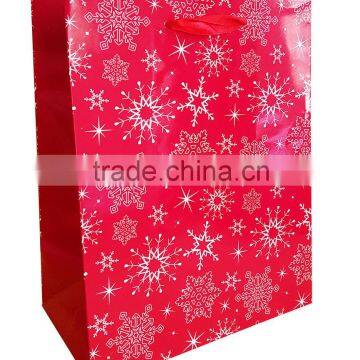 Custom Christmas Gift Printed art Paper Bag For OEM