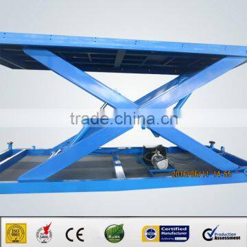 Hydraulic stationary aerial scissor lift platform
