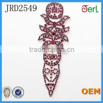 Factory Direct Sale Neoteric Design Flat Back Rhinestone Lace Sewed on Garment,Bags photo-3