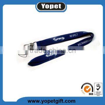 Single custom logo silk screen printing lanyard for teengers
