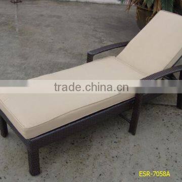 Comfortable outdoor chaise lounge