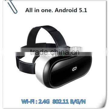 Wifi connection Smart 3d VR glasses all in one vitual reality headest vr box