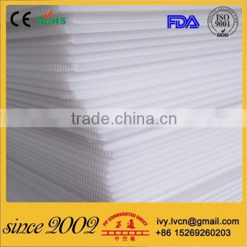 Factory Price Wide Range of Thickness and Sheet Sizes White Corflute UV Printable