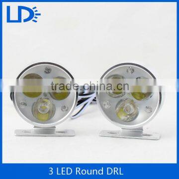 High lumen front fog lamps 3leds spots 12 volt auto head lamp