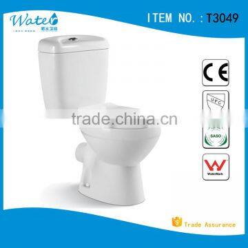 T3049 Cheap ceramic two piece wc toilet prices