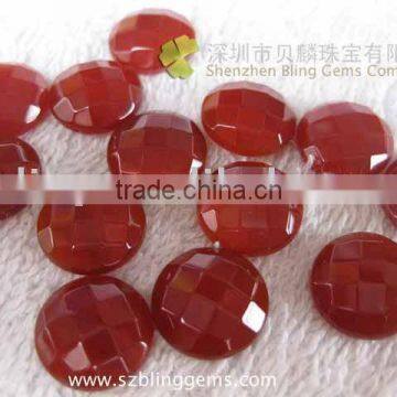 Wholesale gemstones carnelian faceted oval cabochon