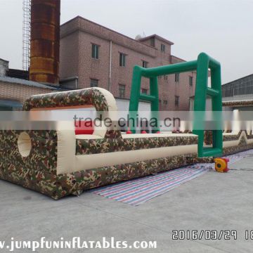 2017 Boot Camp Inflatable adult Obstacle Course 90ft Bouncing obstacle for adults,Hot inflatable air obstacle course for sale