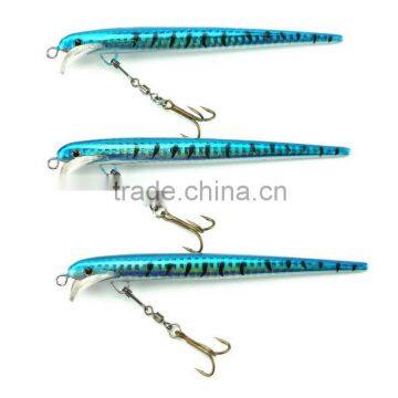 3PCS 12.5cm/8g fishing lures 4# hook with rolling swivels fishing hard bait lures