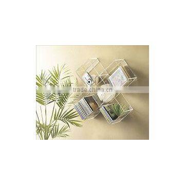 acrylic slat wall CD holder