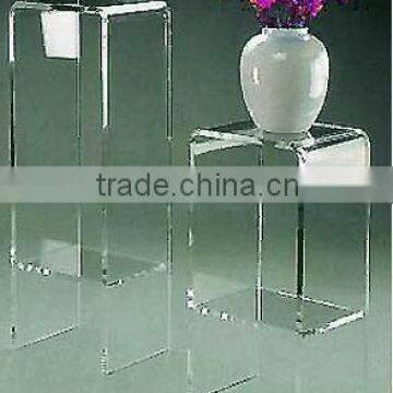 acrylic pedestal acrylic seat acrylic stool