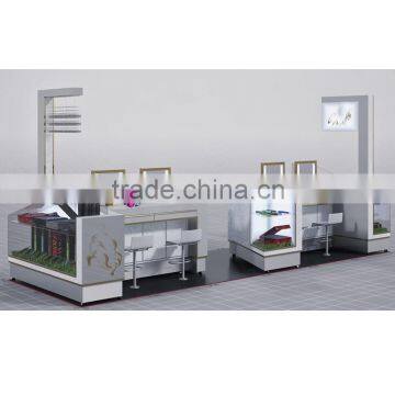 Customized cosmetics kiosk / retail shop decoration / cosmetics shop decoration