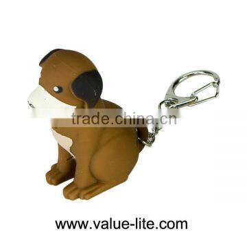 New product plastic led keychain light with sound button cell top selling products in 