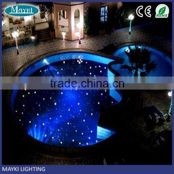 Top quality multi color led swimming pool light for pool star lighting decoraton with light source & fibre cable