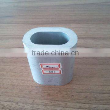 EN13411-3 aluminium oval wire rope ferrules/clips