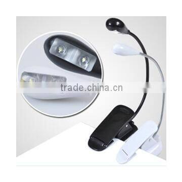 Rechargeable LED Book Light Clip On Light Extra-Bright 2 LED Book Reading Light Perfect for Reading/Camping/BBQ/Travel