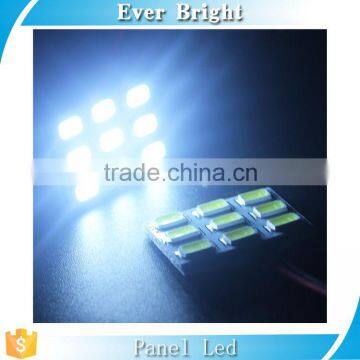 Cool White 5730 9SMD Led Panel Dome Light Auto Car Reading Interior Light DC 12V With T10 / BA9S / Festoon Adapters photo-2