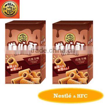 HFC 5333 filled cereal rice roll, grain snack with chocolate flavour